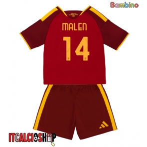 AS Roma Donyell Malen #14 Prima Maglia Bambino 2026-27 Manica Corta (+ Pantaloni corti)